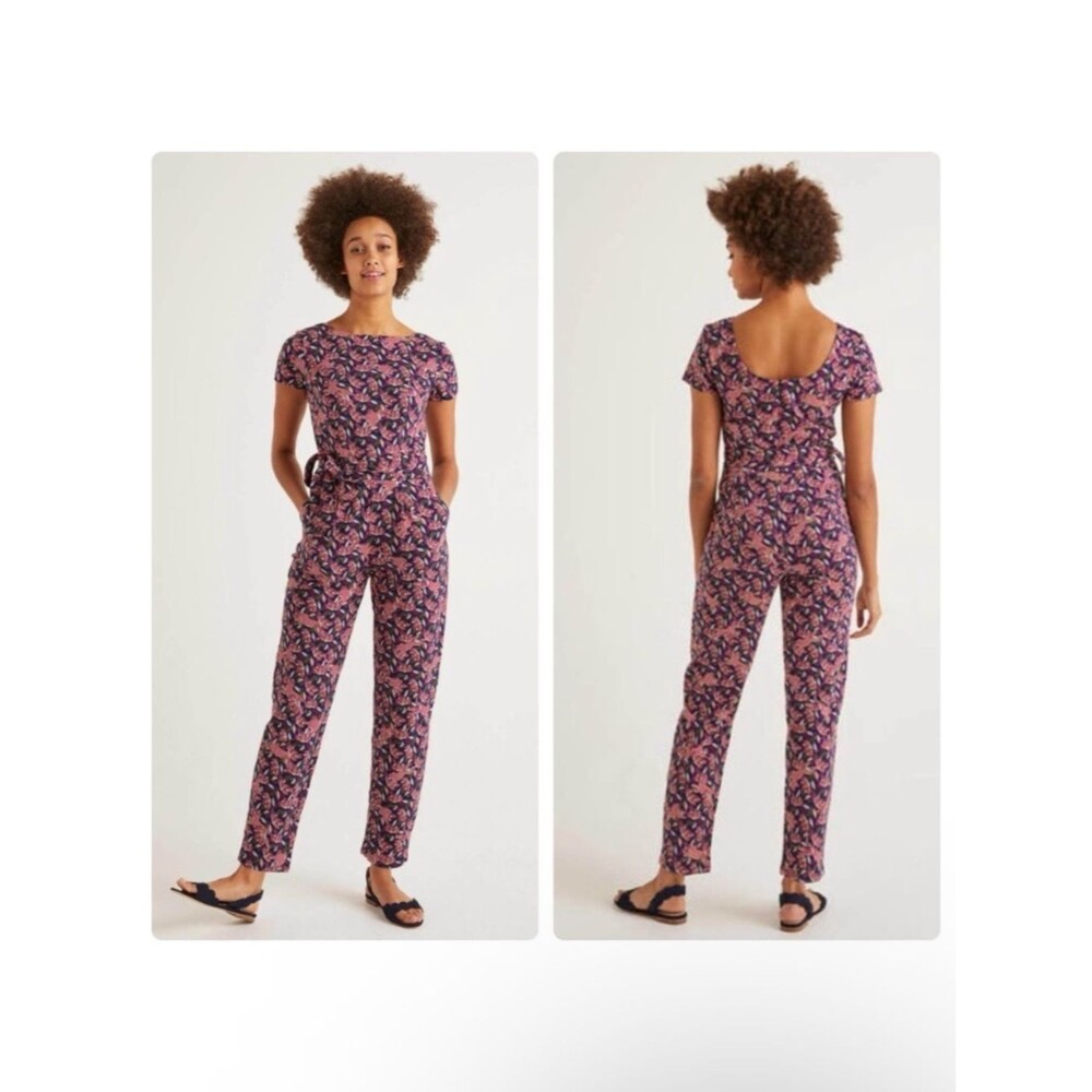 Boden Tia Scoop Back Jersey Jumpsuit